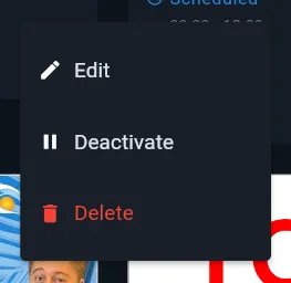 Ad management options