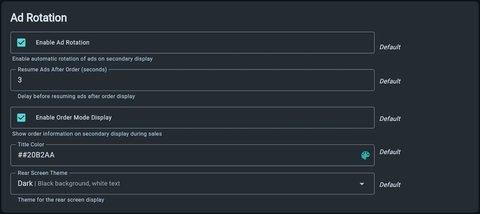 Ad Rotation section in HQ
