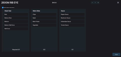 The instructions window