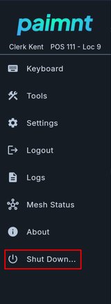 The shutdown function